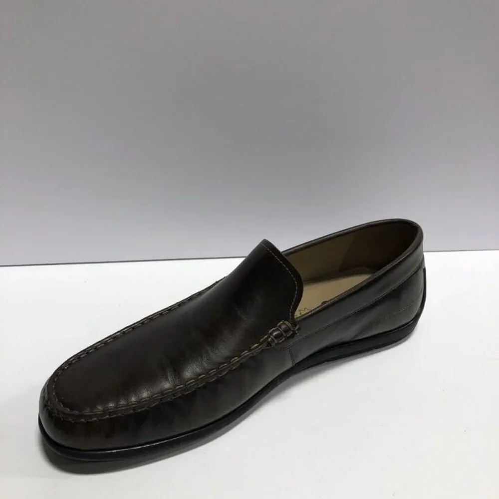 ECCO Men's Classic Moc 2.0 Brown Leather Loafers Size US11-11.5 M EU45
